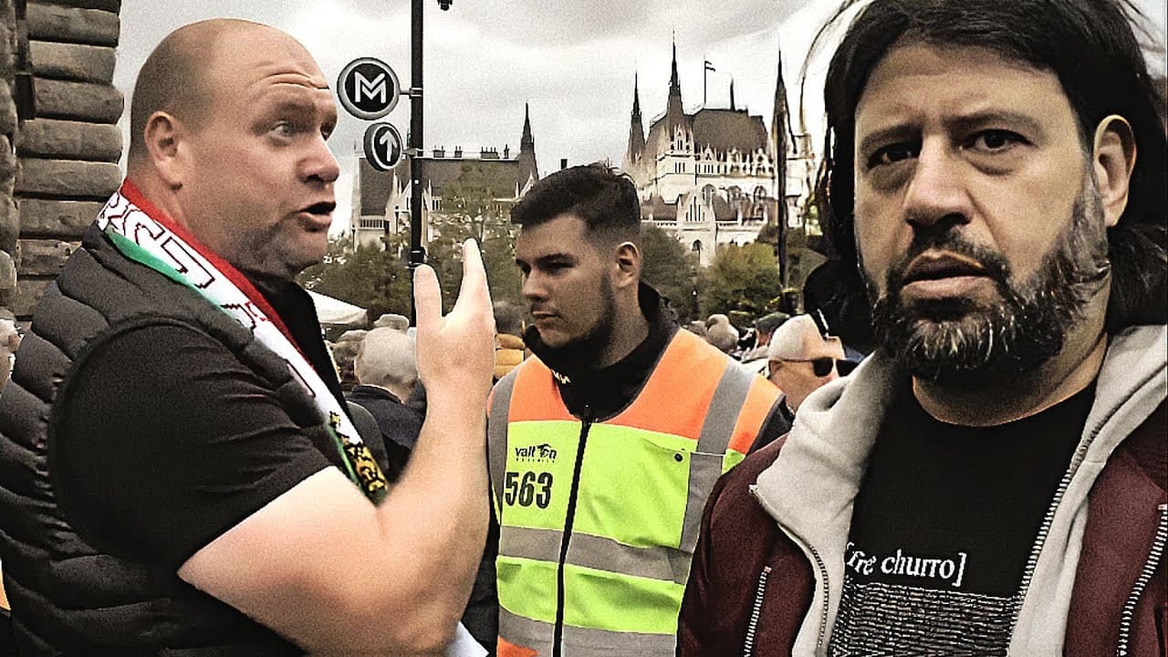 Nem minden békemenetes örült Puzsérnak, aki a Kossuth térre ment Orbán Viktor beszédét meghallgatni